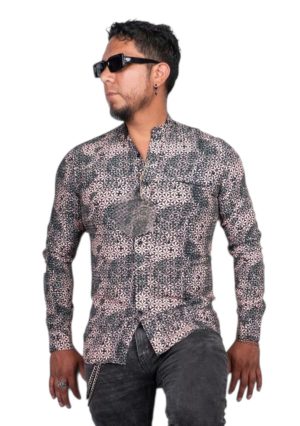 Camisa estampada manga larga